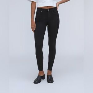Everlane Mid Rise Skinny Stretch Size 27 Black